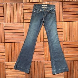 J Brand Medium Wash Trouser Flare Blue Jeans 908
